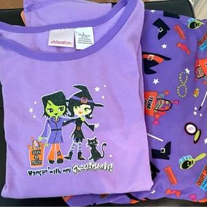 Flash Sale!! NWT Halloween glow in the dark pajamas and spooky leggings